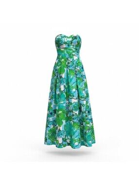 Lilly Pulitzer Strapless Floral Maxi Dress - Size 00